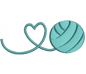 Stickdatei Wollknäul - Wolle